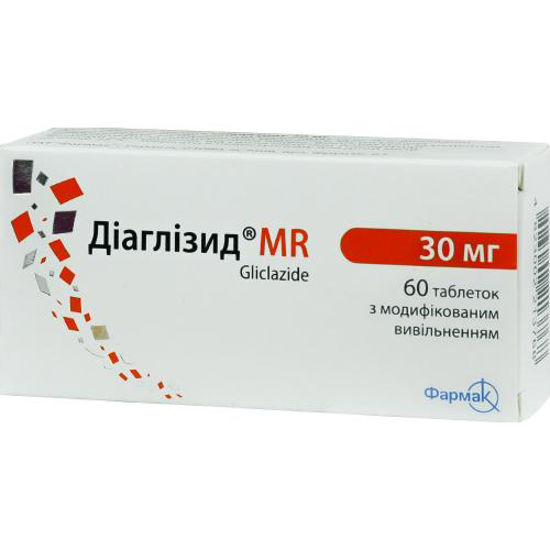 Діаглізид MR таблетки 30 мг №60